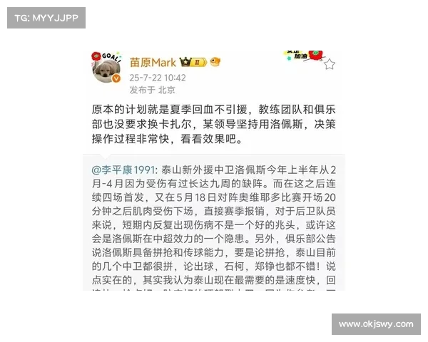 泰山竞训总监解读洛佩斯数据 强调防守属性非中卫唯一评判标准 泰山竞训总监解读洛佩斯数据 强调防守属性非中卫唯一评判标准